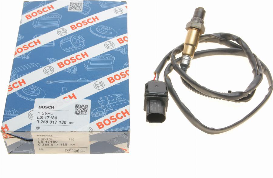 BOSCH 0 258 017 180 - Lambda zonde adetalas.lv