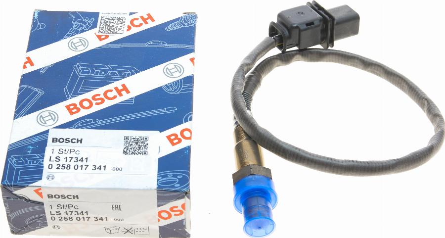 BOSCH 0 258 017 341 - Lambda zonde adetalas.lv