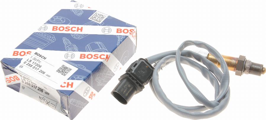 BOSCH 0 258 017 206 - Lambda zonde adetalas.lv