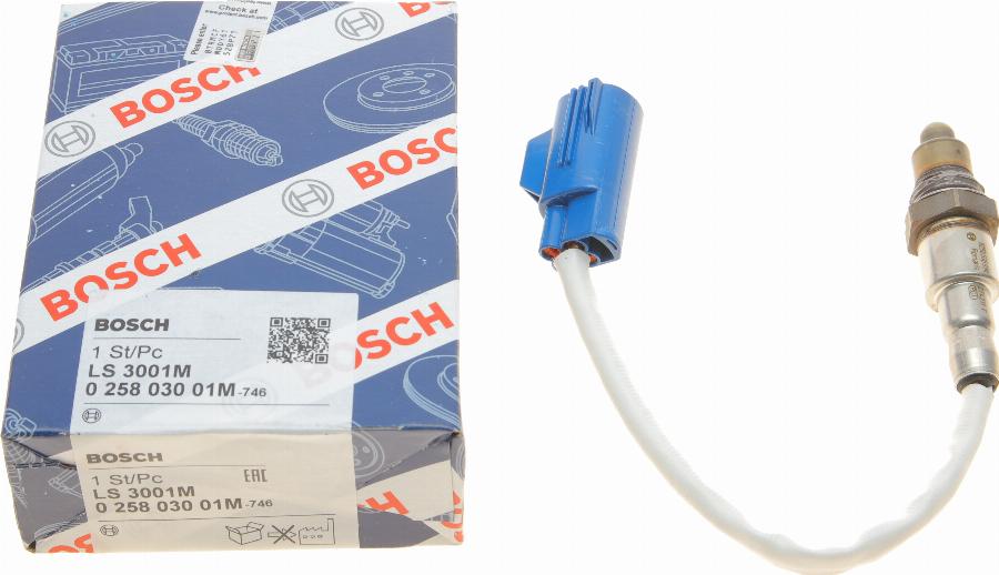 BOSCH 0 258 030 01M - Lambda zonde adetalas.lv