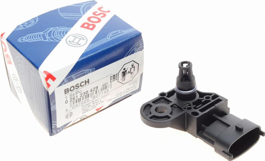 BOSCH 0 261 230 429 - Devējs, Pūtes spiediens adetalas.lv