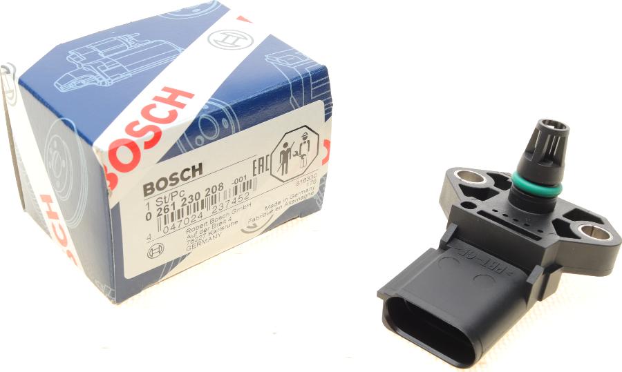 BOSCH 0 261 230 208 - Devējs, Pūtes spiediens adetalas.lv