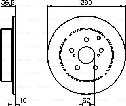 BOSCH 0 204 173 007 - Bremžu diski adetalas.lv