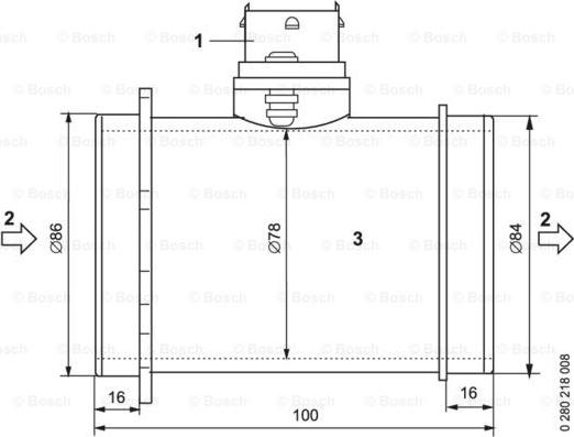 BOSCH 0 280 218 089 - Gaisa masas mērītājs adetalas.lv