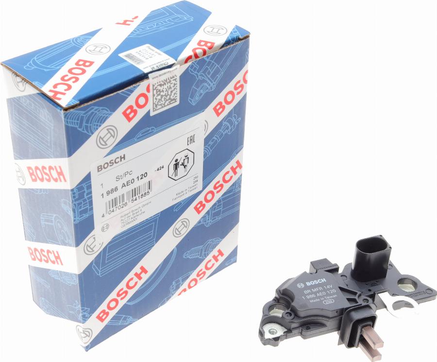 BOSCH 1 986 AE0 120 - Ģeneratora sprieguma regulators adetalas.lv