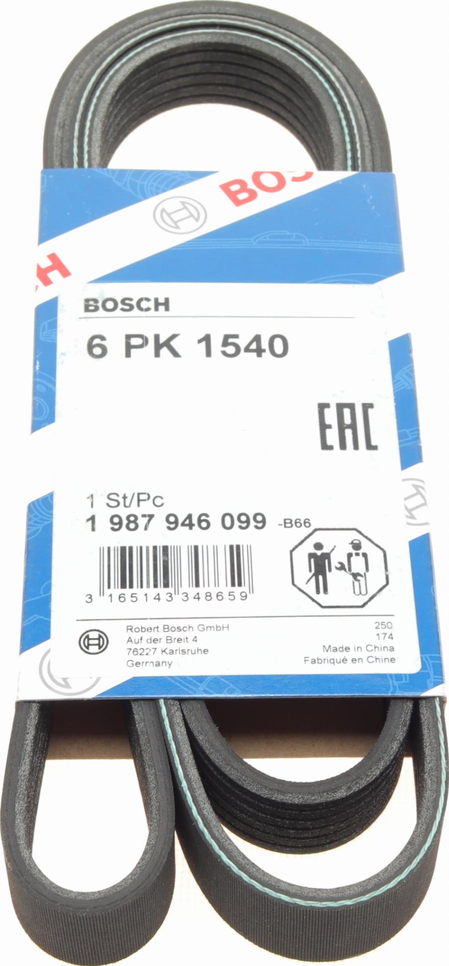 BOSCH 1 987 946 099 - Ķīļrievu siksna adetalas.lv