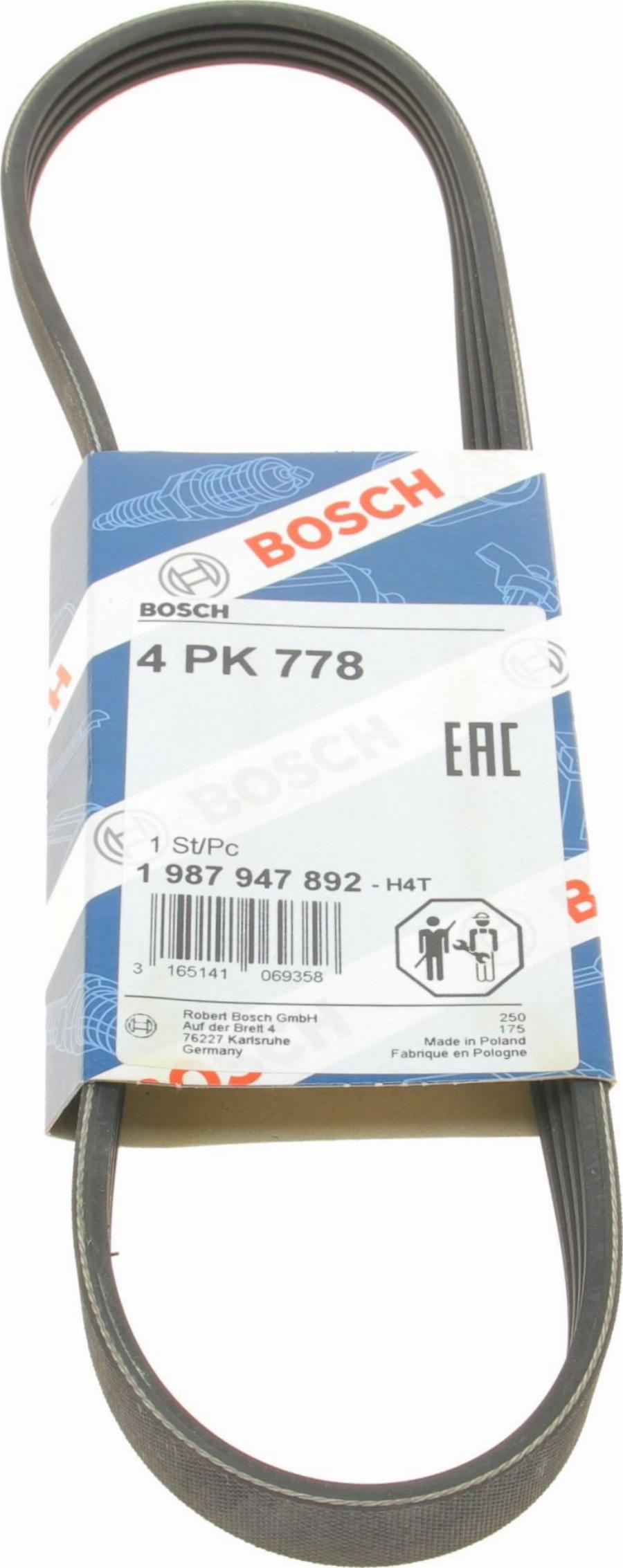 BOSCH 1 987 947 892 - Ķīļrievu siksna adetalas.lv