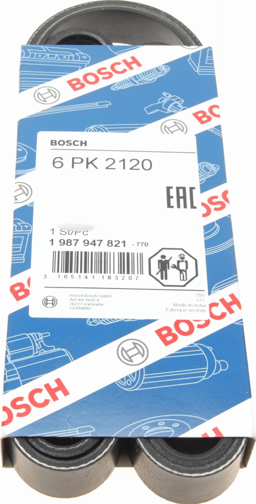 BOSCH 1 987 947 821 - Ķīļrievu siksna adetalas.lv