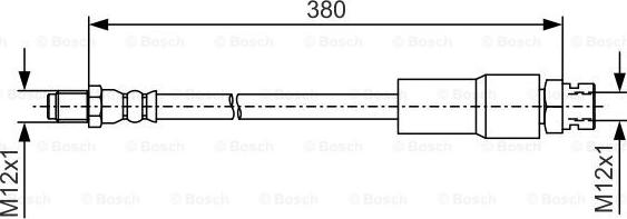 BOSCH 1 987 481 547 - Bremžu šļūtene adetalas.lv