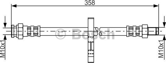 BOSCH 1 987 481 019 - Bremžu šļūtene adetalas.lv