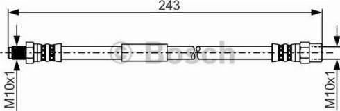 BOSCH 1 987 481 258 - Bremžu šļūtene adetalas.lv