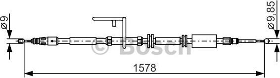 BOSCH 1 987 482 314 - Trose, Stāvbremžu sistēma adetalas.lv