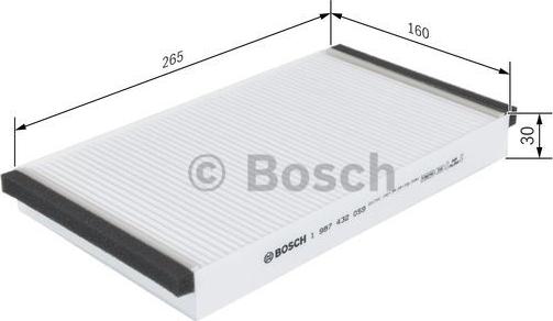 BOSCH 1 987 432 059 - Filtrs, Salona telpas gaiss adetalas.lv