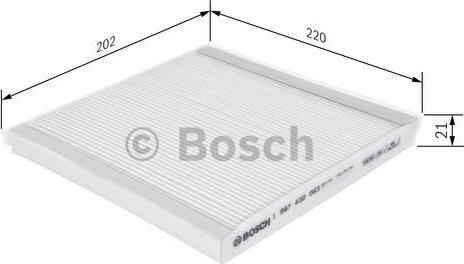 BOSCH 1 987 432 063 - Filtrs, Salona telpas gaiss adetalas.lv