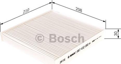 BOSCH 1 987 432 080 - Filtrs, Salona telpas gaiss adetalas.lv