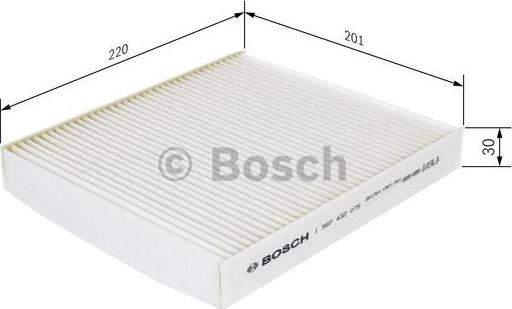 BOSCH 1 987 432 075 - Filtrs, Salona telpas gaiss adetalas.lv