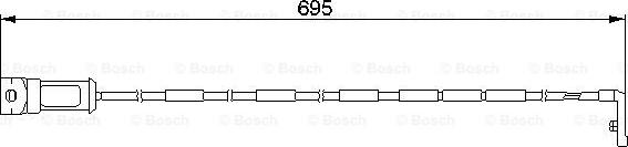 BOSCH 1 987 474 929 - Indikators, Bremžu uzliku nodilums adetalas.lv