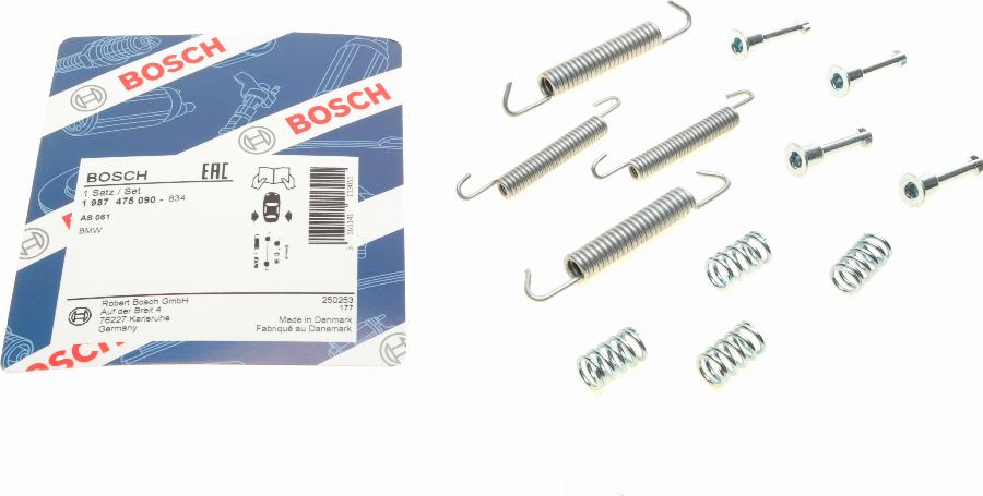 BOSCH 1 987 475 090 - Piederumu komplekts, Stāvbremzes mehānisma bremžu loks adetalas.lv