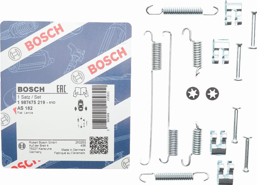 BOSCH 1 987 475 219 - Piederumu komplekts, Bremžu loki adetalas.lv