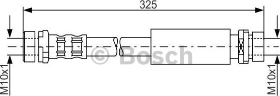 BOSCH 1 987 476 994 - Bremžu šļūtene adetalas.lv