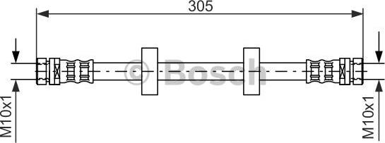 BOSCH 1 987 476 562 - Bremžu šļūtene adetalas.lv