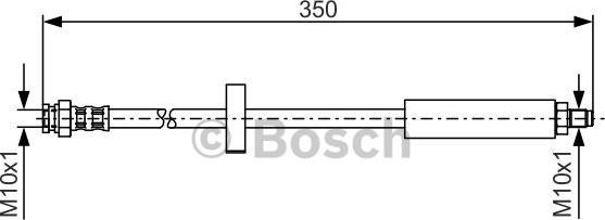 BOSCH 1 987 476 520 - Bremžu šļūtene adetalas.lv