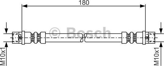 BOSCH 1 987 476 018 - Bremžu šļūtene adetalas.lv