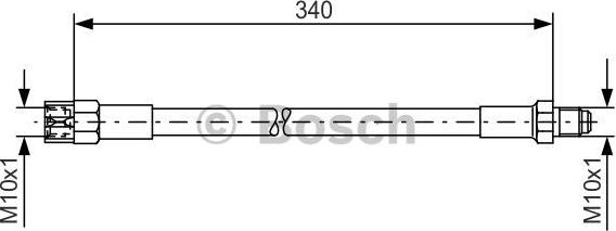 BOSCH 1 987 476 129 - Bremžu šļūtene adetalas.lv