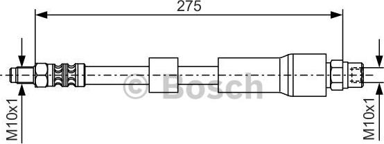 BOSCH 1 987 476 174 - Bremžu šļūtene adetalas.lv