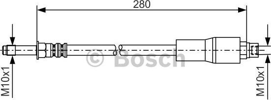 BOSCH 1 987 476 173 - Bremžu šļūtene adetalas.lv