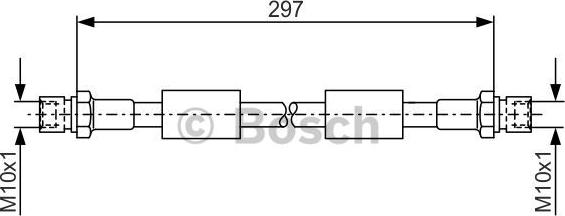 BOSCH 1 987 476 380 - Bremžu šļūtene adetalas.lv