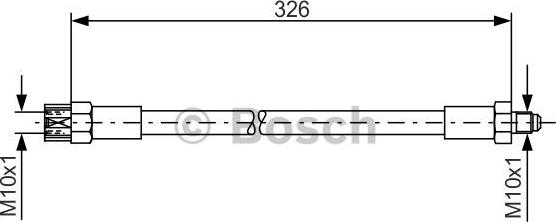 BOSCH 1 987 476 339 - Bremžu šļūtene adetalas.lv