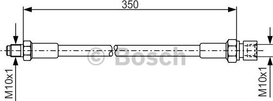 BOSCH 1 987 476 324 - Bremžu šļūtene adetalas.lv