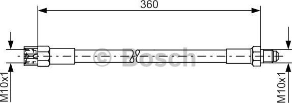 BOSCH 1 987 476 235 - Bremžu šļūtene adetalas.lv