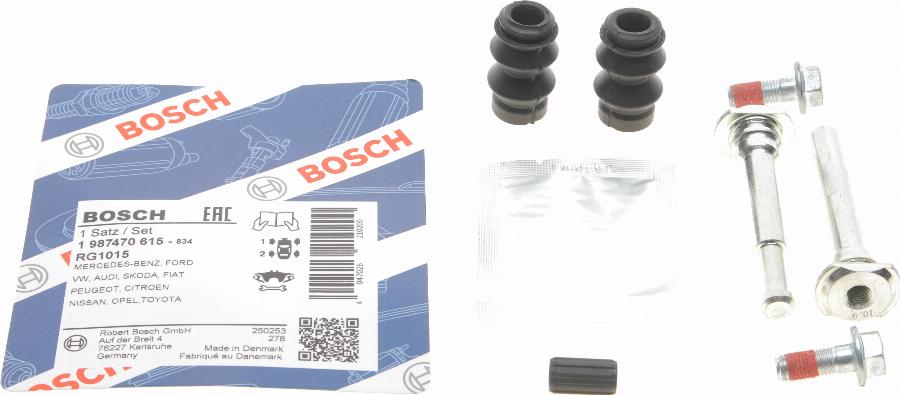 BOSCH 1 987 470 615 - Virzītājčaulu komplekts, Bremžu suports adetalas.lv