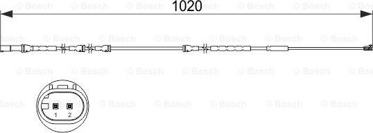 BOSCH 1 987 473 510 - Indikators, Bremžu uzliku nodilums adetalas.lv