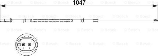 BOSCH 1 987 473 512 - Indikators, Bremžu uzliku nodilums adetalas.lv