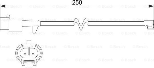 BOSCH 1 987 473 536 - Indikators, Bremžu uzliku nodilums adetalas.lv