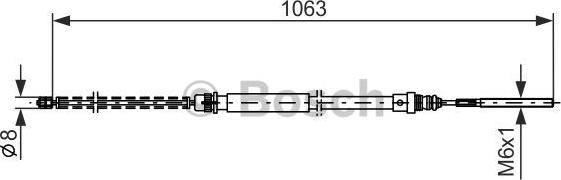 BOSCH 1 987 477 568 - Trose, Stāvbremžu sistēma adetalas.lv