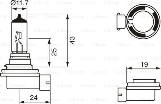 BOSCH 1 987 302 481 - Kvēlspuldze, Tālās gaismas lukturis adetalas.lv