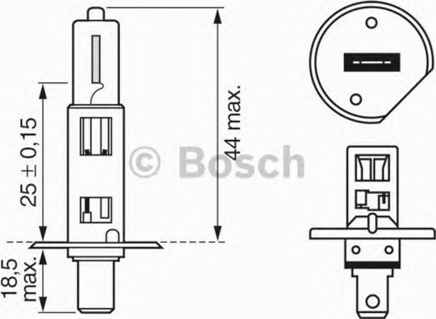 BOSCH 1987302013 - Kvēlspuldze, Tālās gaismas lukturis adetalas.lv