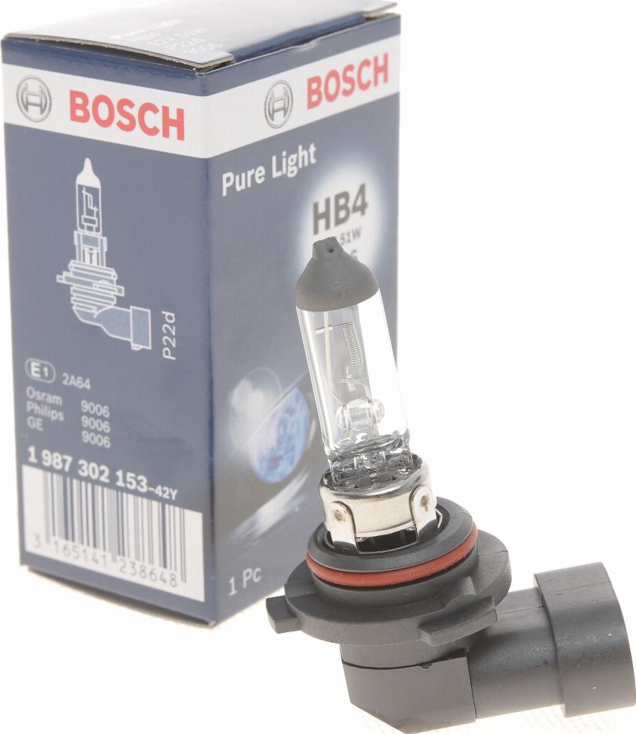 BOSCH 1 987 302 153 - Kvēlspuldze, Tālās gaismas lukturis adetalas.lv