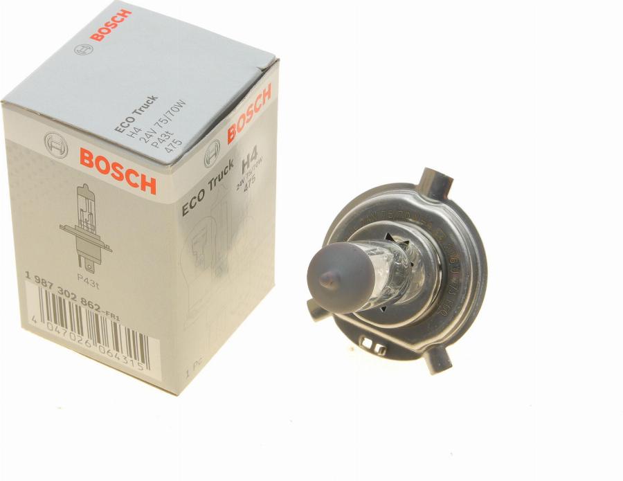 BOSCH 1 987 302 862 - Kvēlspuldze, Tālās gaismas lukturis adetalas.lv