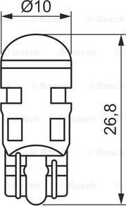 BOSCH 1 987 302 881 - Kvēlspuldze, Pagriezienu signāla lukturis adetalas.lv