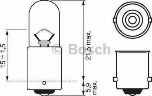 BOSCH 1 987 302 525 - Kvēlspuldze, Instrumentu paneļa apgaismojums adetalas.lv