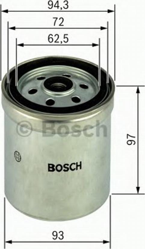 BOSCH 1457434452 - Degvielas filtrs adetalas.lv