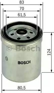 BOSCH 1 457 434 050 - Degvielas filtrs adetalas.lv