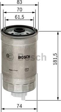 BOSCH 1 457 434 150 - Degvielas filtrs adetalas.lv