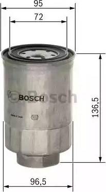 BOSCH 1 457 434 302 - Degvielas filtrs adetalas.lv