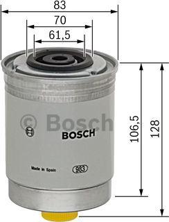 BOSCH 1 457 434 280 - Degvielas filtrs adetalas.lv